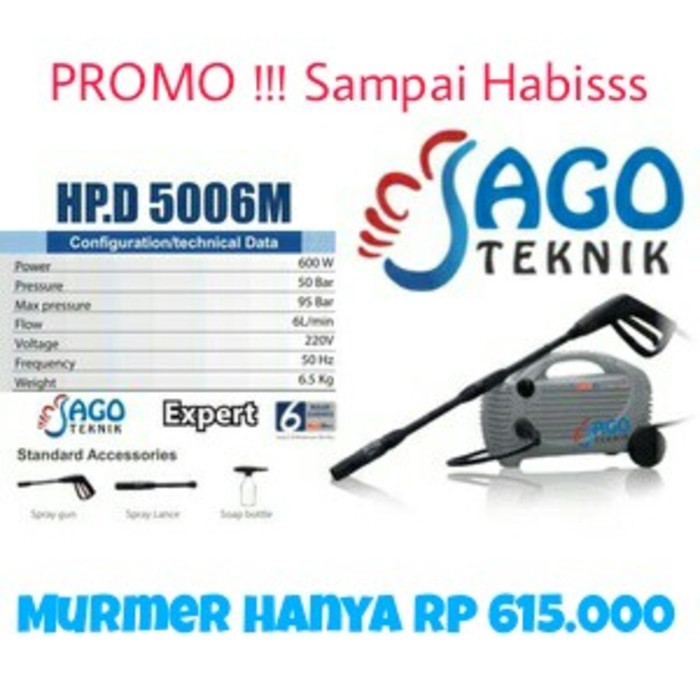 SUPER EXLUSIVE    Jet Cleaner Alat Cuci Mobil Motor MULTIPRO HPD 5006 M    .