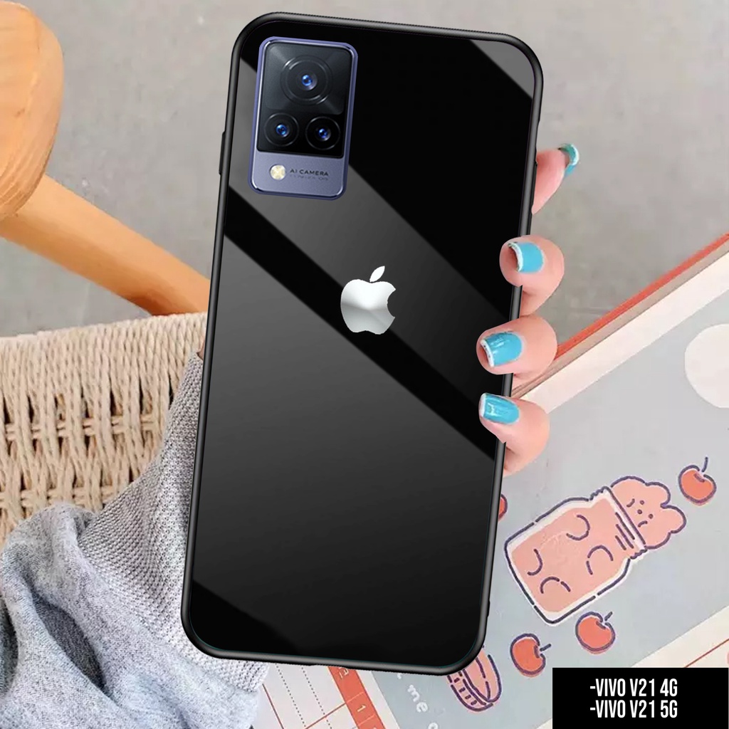 CASE VIVO V21 4G / V21 5G - Casing VIVO V21 4G / 5G Terbaru TOP ONE CASE [ MARBLE ] Silikon VIVO V21