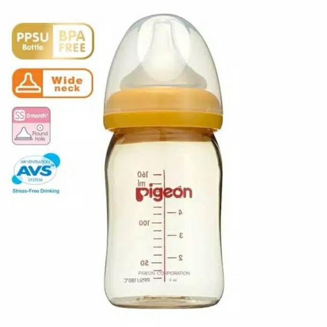 PIGEON - BOTOL SUSU WIDE NECK SOFT TOUCH PERISTALTIC PLUS / BOTOL SUSU BAYI