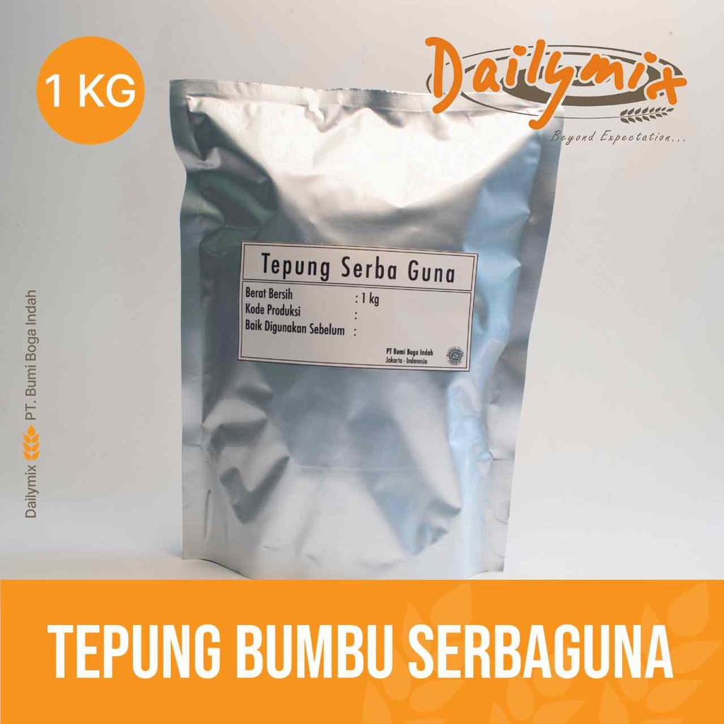

( Dailymix )Tepung Bumbu Serba Guna Asin / Tepung Bumbu Krispy / Tepung Ayam Goreng