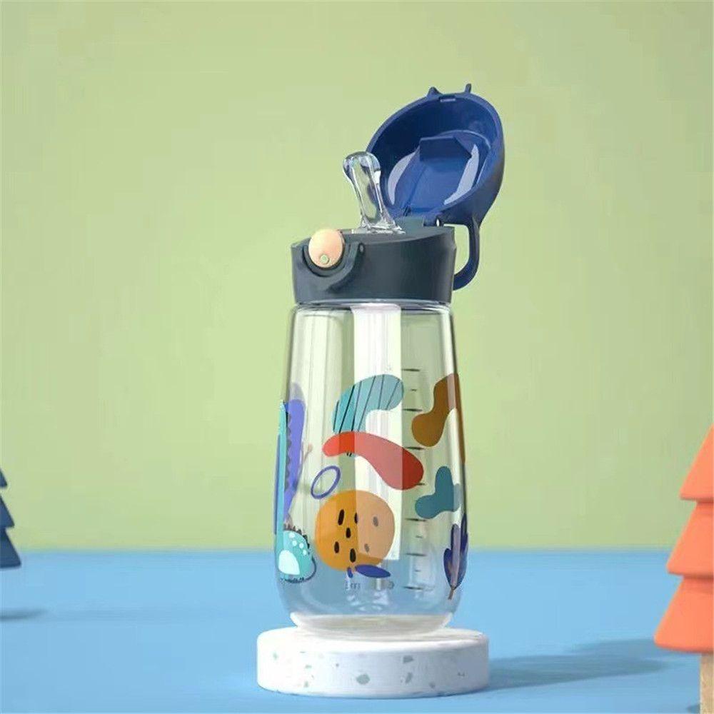 Solighter Botol Air Minum Portable Bahan Tritan Cangkir Air Kartun Tahan Lama