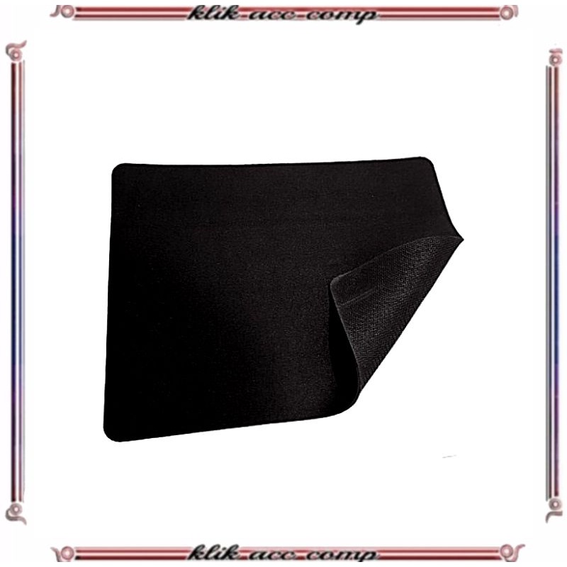 Mouseped Polos Hitam Murah Anti Slip/Moise Pad/MousePad