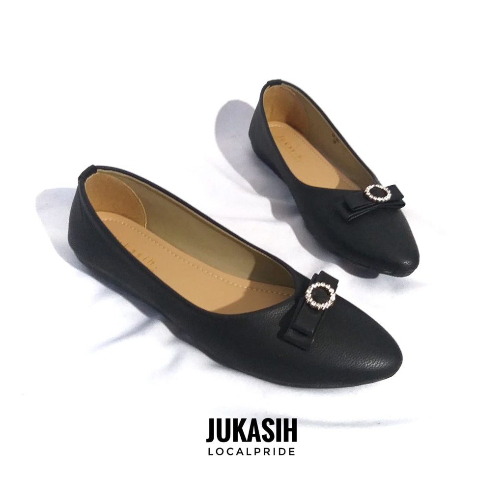 sepatu wanita flatshoes YA-011 sol karet lentur kuat dan tidak licin