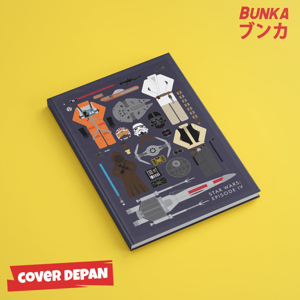 

Notebook Star Wars Pack Hardcover A5 Buku Tulis Catatan Note Agenda Planner Jurnal