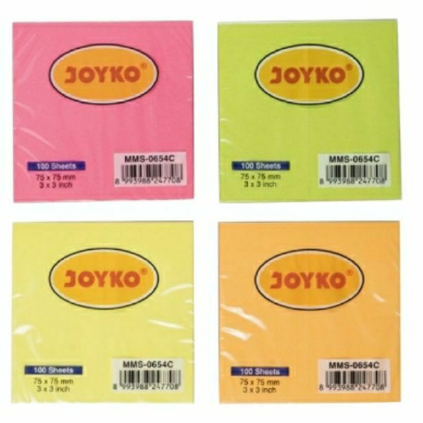 

MEMO STICK)STICK NOTE KERTAS JOYKO 1 WARNA MMS-0654C