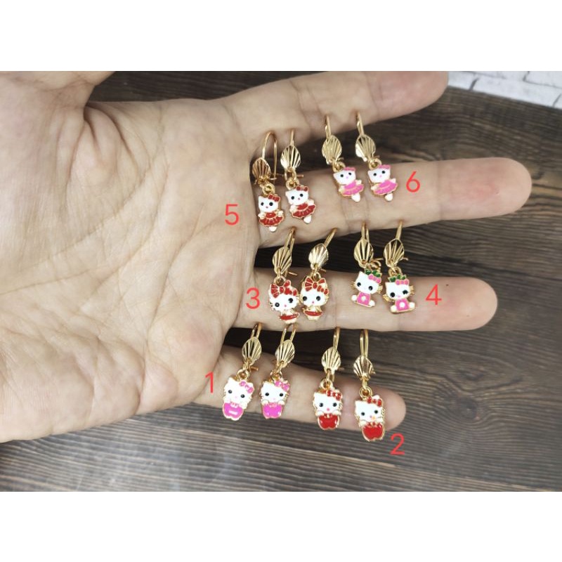 Fifi Fashion Anting anak Desy model Edna perhiasan lapis 12#