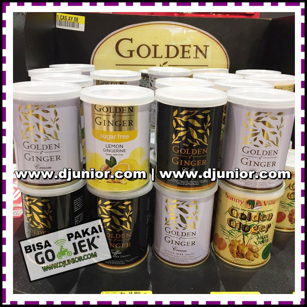 GOLDEN GINGER - PERMEN JAHE SUSU KOPI LEMON CANDY HOT SUNNY VILLE