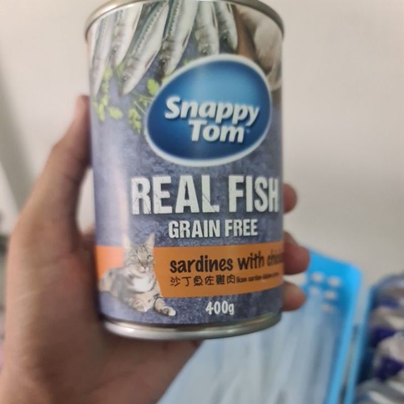 Makanan Basah Kucing Baby  Snappy Tom 400 gram Tuna Feast