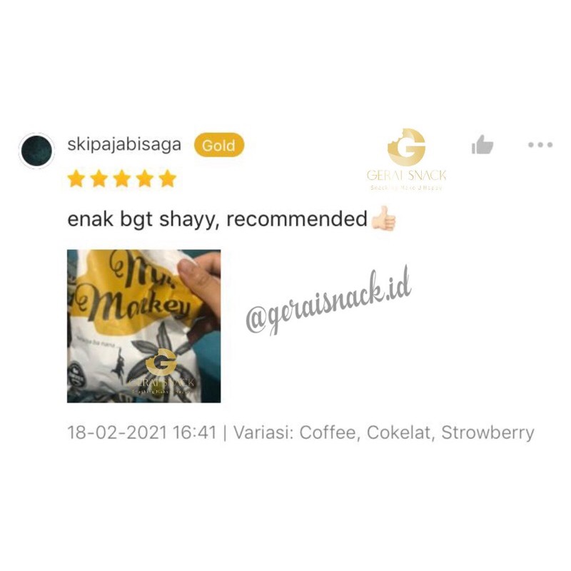 Mr Monkey Keripik Pisang Kepok Khas Lampung Taburan Bumbu Tebal Renyah 140 g