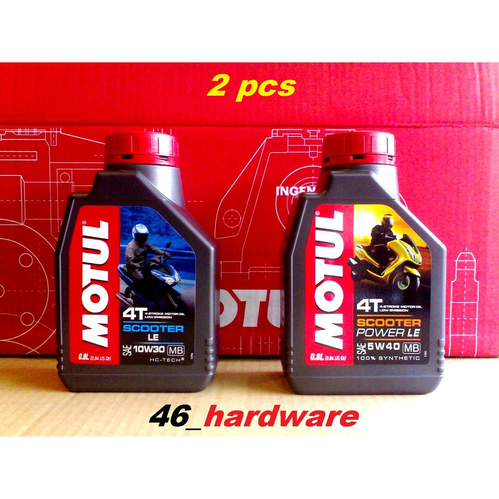 MOTUL SCOOTER LE 10W30 0.8L OLI MATIC PLUS MOTUL SCOOTER POWER LE 0.8L - 46_hardware