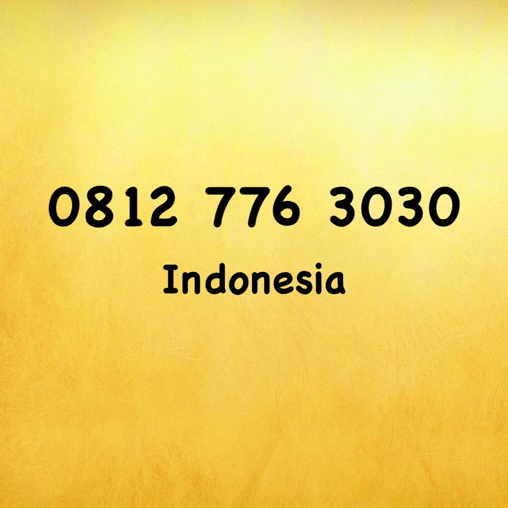 Nomor Cantik Simpati 11 Digit Double AB - 30 - 0812 776 3030