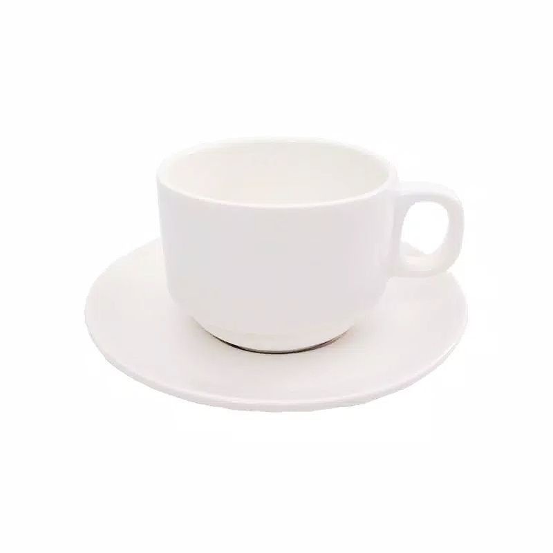 GELAS KERAMIK SET SAMA PIRING TATAKAN/GELAS TEH/GELAS KOPI/GELAS KRAMIK PREMIUM