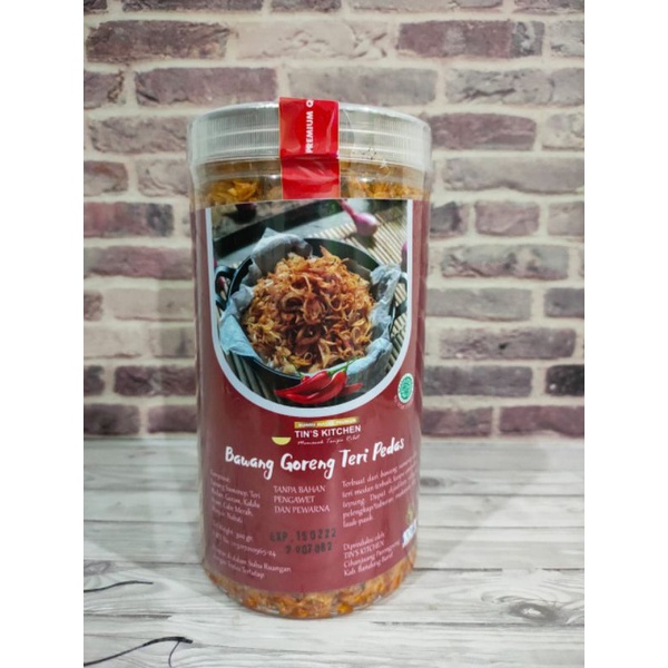 

Bawang Goreng Teri Pedas Premium TIN'S KITCHEN BUMBU MASAK PREMIUM 300g