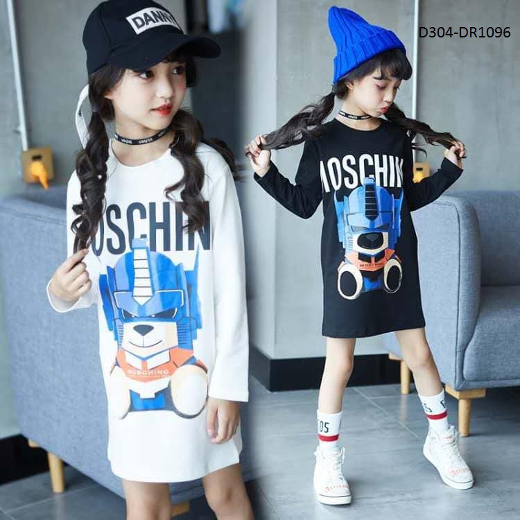 PAKAIAN ANAK IMPORT D304-DR1096 SET MOSCHIN ROBOT
