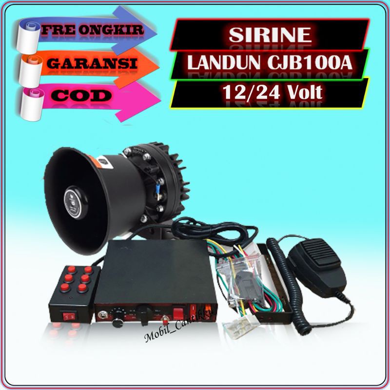 LANDUN CJB100A SIRINE MOTOR POLISI 100W