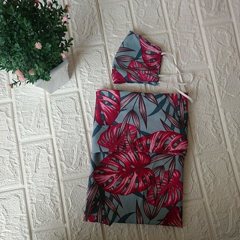 Bergo Masker Motif Janda Bolong