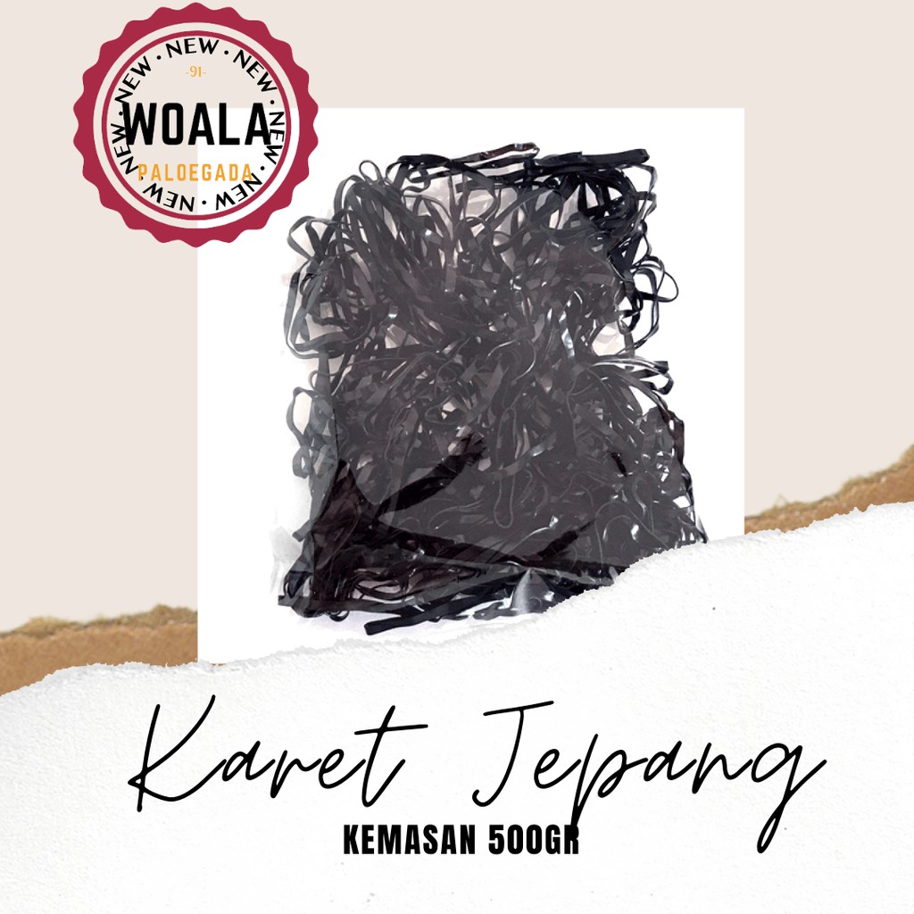 Karet Jepang Kiloan Warna Hitam Tebal Murah Kualitas Premium