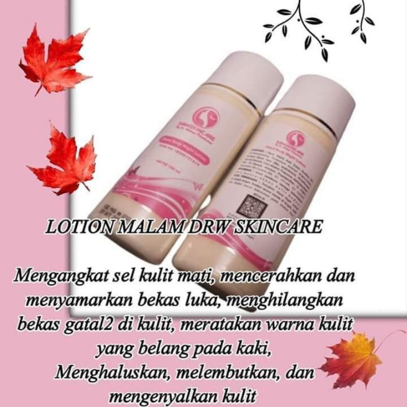 HAND BODY MALAM DRW SKINCARE / NIGHT LOTION DRW SKINCARE BPOM / LOTION MALAM DRW AMAN SUDAH BPOM