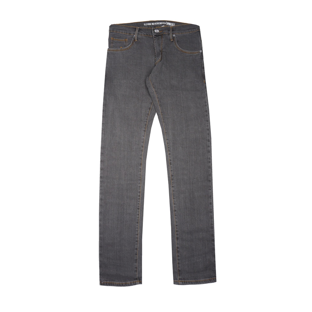 Defly Celana Jeans Panjang Pria - Defly Emblem Gray