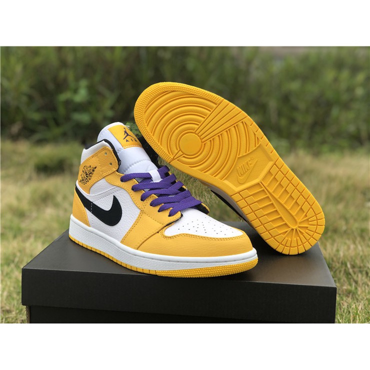 jordan 1 purple yellow