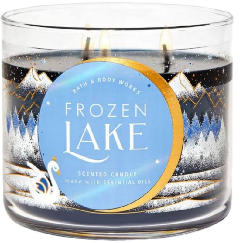 BATH AND BODY WORKS BBW FROZEN LAKE 3 WICK SCENTED CANDLE 411 G