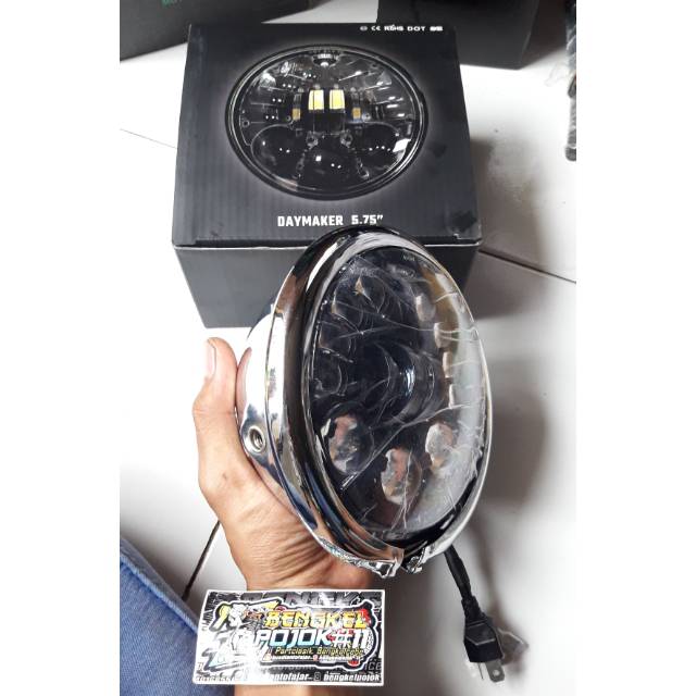 Daymaker 16led  5.7 inch dotsae original dus hitam