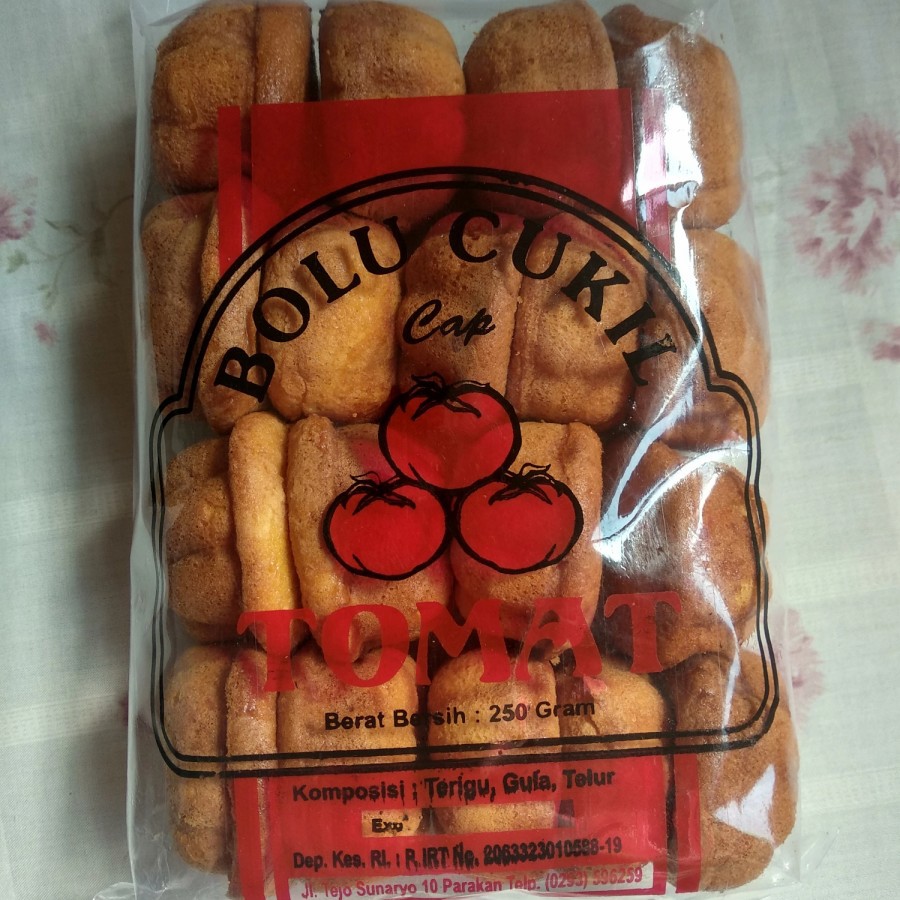 

Bolu Cukil cap Tomat khas Parakan, kue tradisional, kue basah, halal