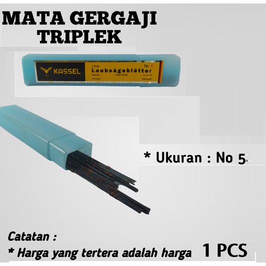 KASSEL GERMANY Mata Gergaji Triplek Triplex Scroll Saw Alat Ukir Kayu Panjang 13cm 1pcs