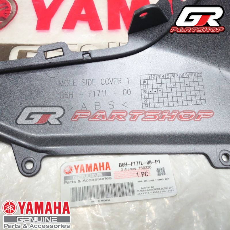 KANAN KIRI DI VARIAN | BODY MOLE SAYAP BAWAH ABU DOFF B6H-P1 NEW NMAX ORIGINAL YAMAHA ORI YGP