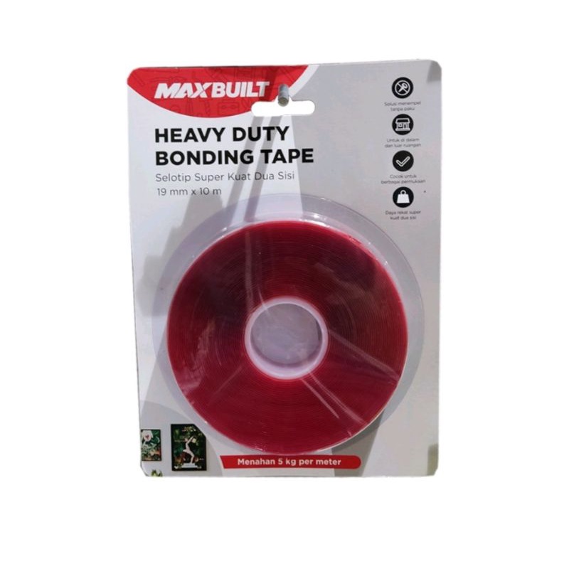 

Double Tape Bening Transparan Maxbuilt Heavy Duty Bonding Kris