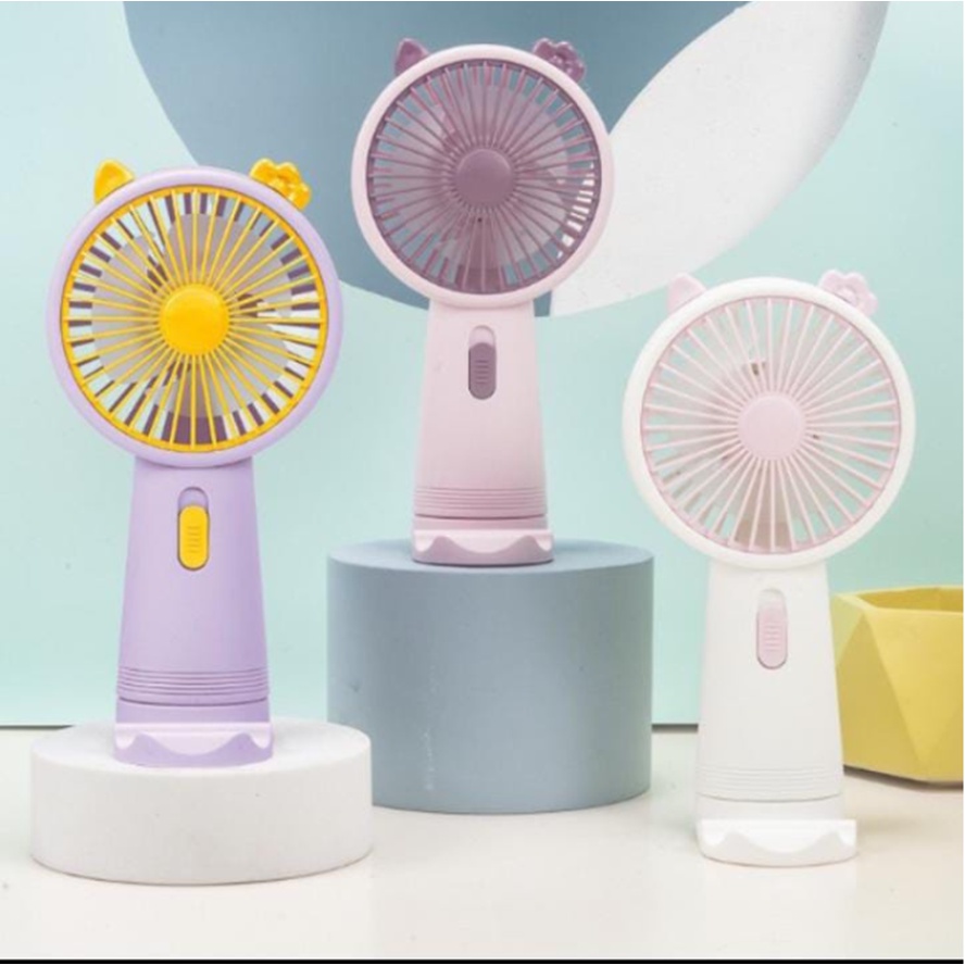 [TULALA SHOP]Kipas genggam elegan / Mini fan / recharger portabel, tahan lama dan berkualitas / Kipas angin portable gagang /Kipas angin mini cute/kipas angin genggam tangan / Kipas kecil karakter