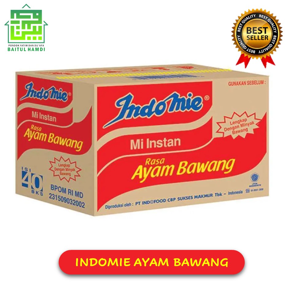 

MIE INDOMIE INDOFOOD | INDOMIE AYAM BAWANG 1 DUS 40 BUNGKUS ☘️ TOKO FAWWAZ BAITUL HAMDI ☘️