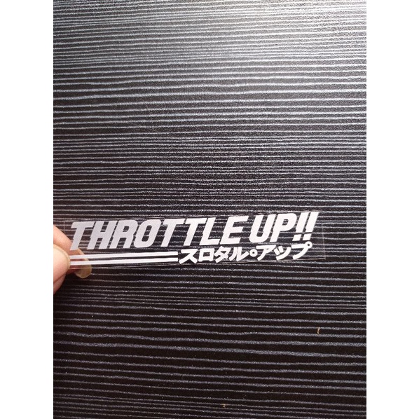 STICKER THROTTLE UP CUTTING