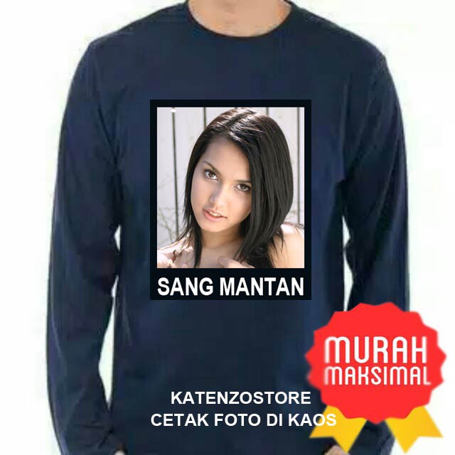 GRATIS CETAK FOTO kaos DEWASA lengan panjang