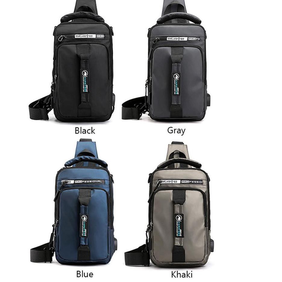 Recomended.. Carefree Scaye Sling Bag Tas Selempang Bahu Pria Keren Shoulder Bag