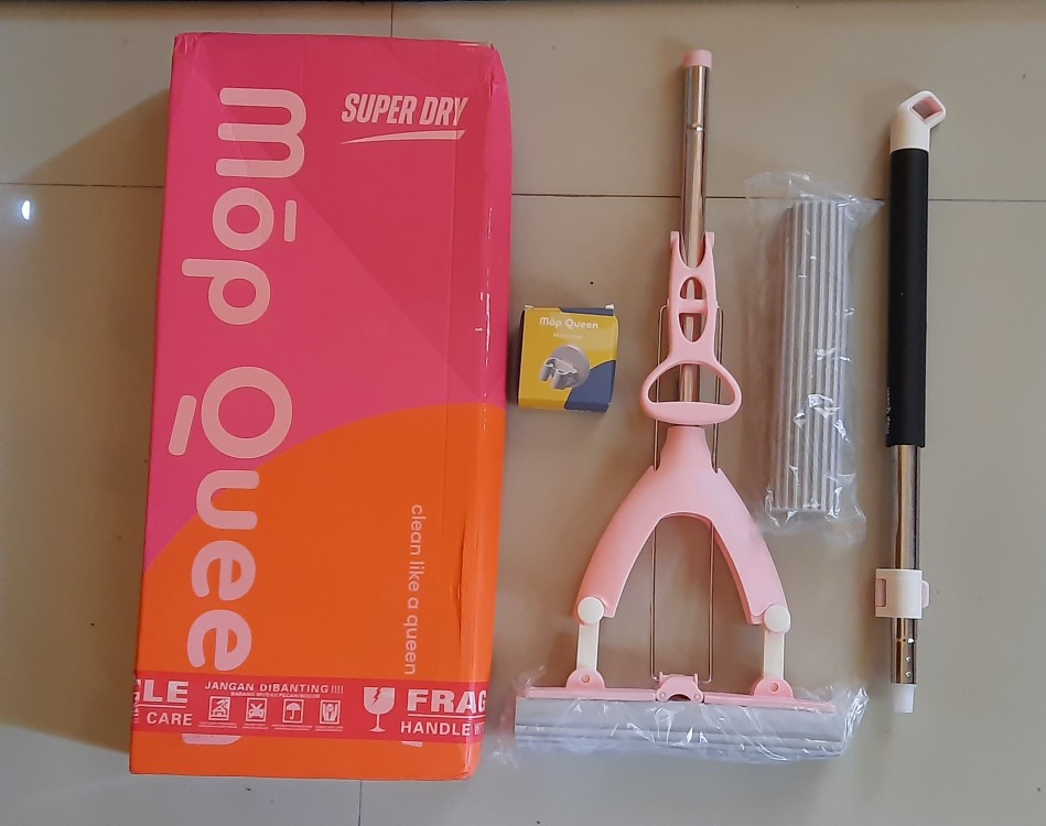 Mopqueen Mop Queen Pink / Hijau Tosca Stein Steincookware Pel Lantai Sponge Chamois