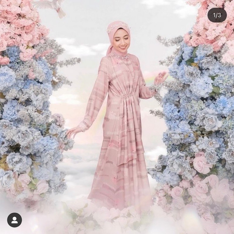 LOTUS DRESS VANILLA HIJAB