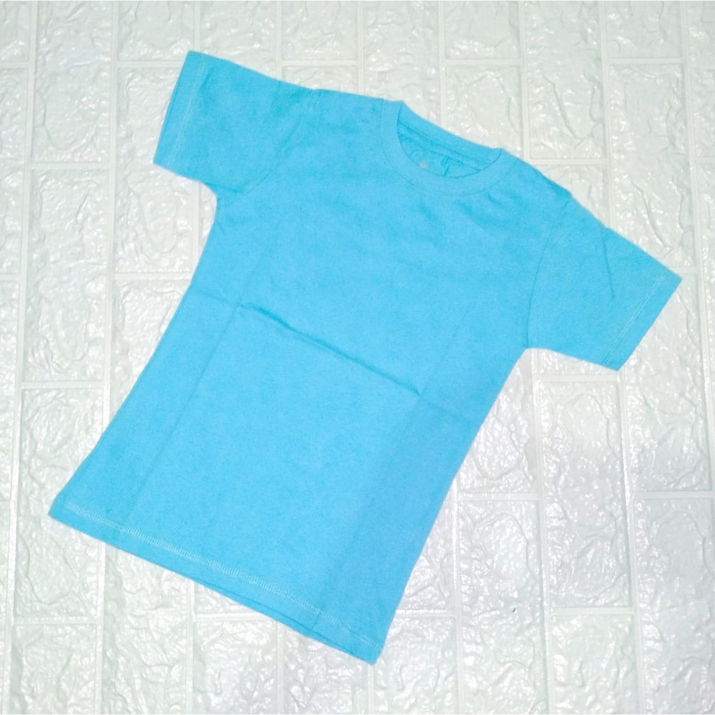 KAOS POLOS ANAK COTTON COMBED 30S [PREMIUM QUALITY] / COMBED REAKTIF 17 WRNA