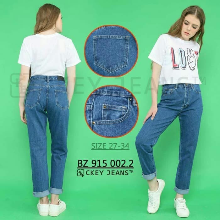 Celanapanjang Karet Cutbray Jeans Cewek Wanita Jeans Jeanswanita Celanajeans   C2024C  Ori 2 Warn