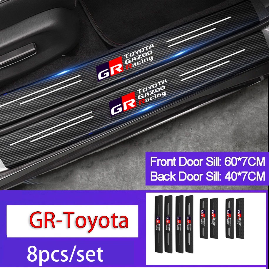 FORTUNER Stiker Pelindung Pintu Mobil Bahan Kulit Tebal Untuk Toyota GR VIos Yaris Corolla Innova Cross Wish Revo CHR Avanza