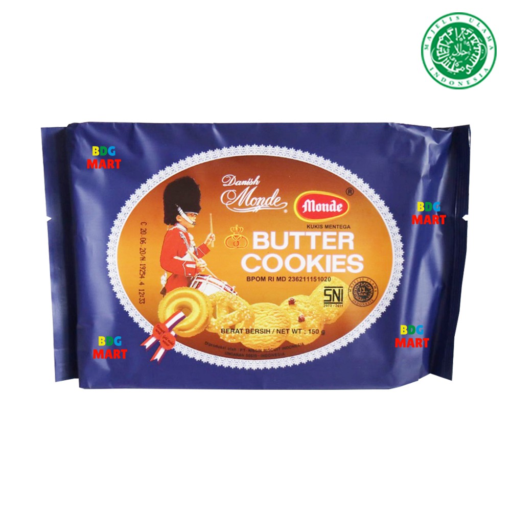 

PACK Monde Danish Butter Cookies Kue Mentega Halal MUI - 150gr