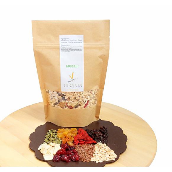

Terbaru Healthy Granola COMBI B-500gr(OAT,RAISIN,ALMOND,CRANBERRY, GOJIBERRY)