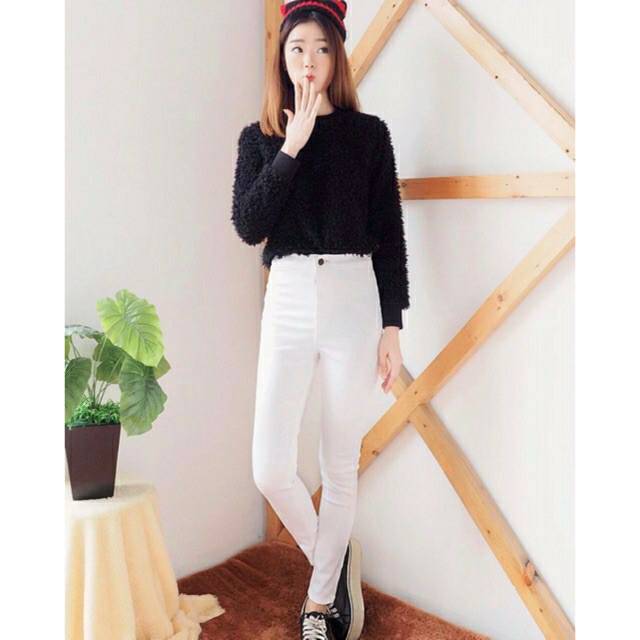 HW JEANS POLOS / HW JEANS / JEANS WANITA