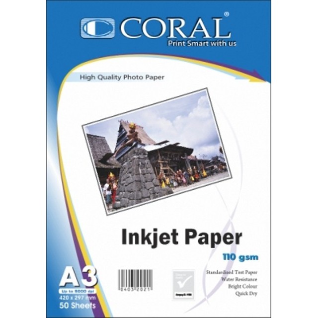 

CORAL INK JET A3 110GR