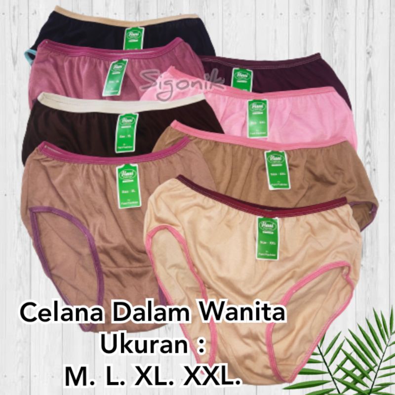 CD Celana Dalam Wanita HANI Dewasa M L XL XXL Perempuan Big Size Polos Adem