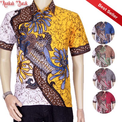 Model Baju Kemeja Batik Modern Pria || Assikah Batik