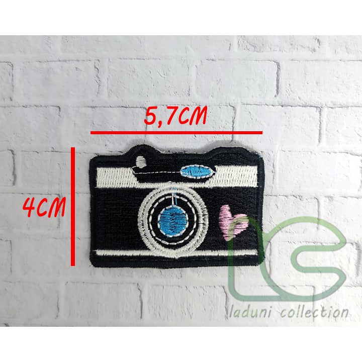 Patch Bordir Camera | Patch Bordir Kamera