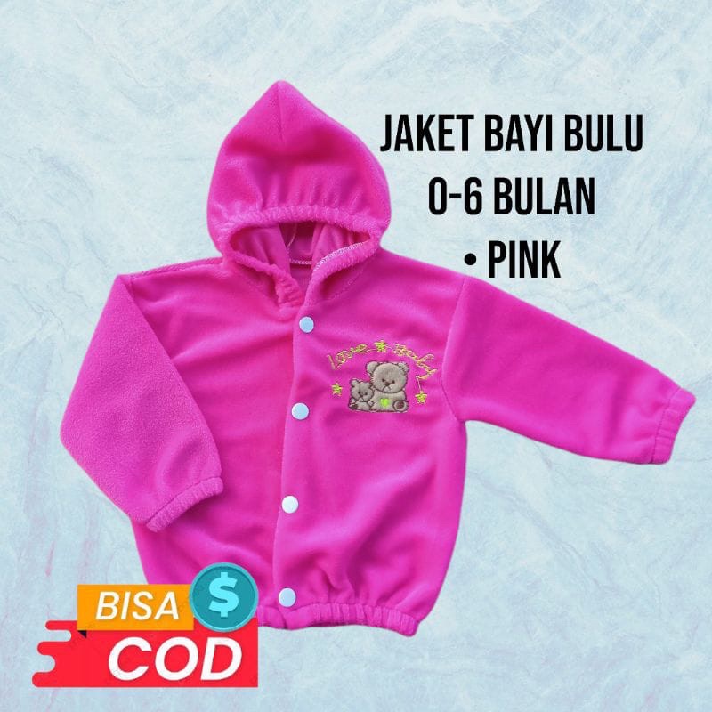 jaket bayi lembut 0-6bulan