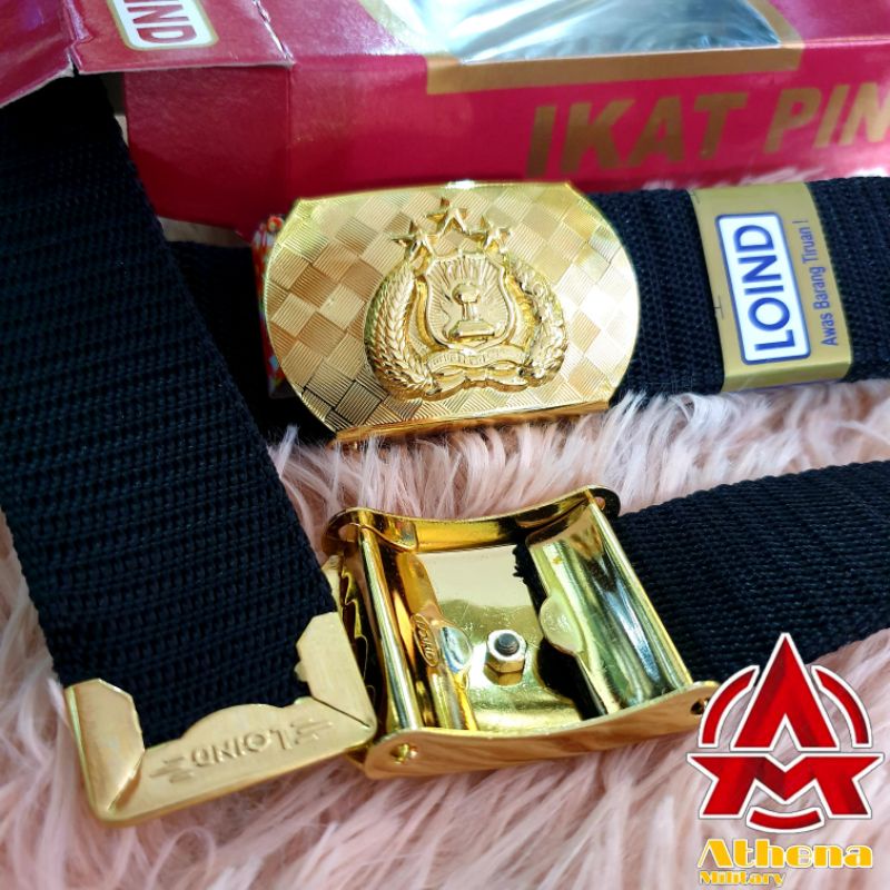 Sabuk Polisi Loind motif catur | Sabuk Loind korpri catur PDH