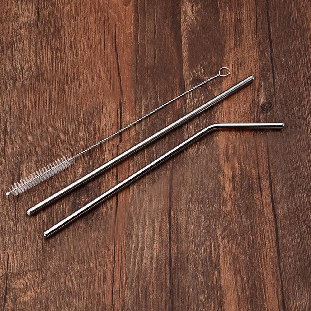 SEDOTAN STAINLESS SET STAINLESS STEEL STRAW SEDOTAN LURUS BENGKOK SIKAT PEMBERSIH GOGREEN 3IN1 VA204